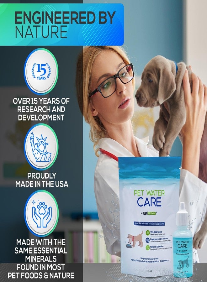 Dry Element Pet Water Care - Dog and Cat Water Additive for Dental and Oral Care - Prevents Pets Water Bowl and Dispenser Fountain Slime - for Fresh Breath and Cleaner, Healthy Teeth - Image 3